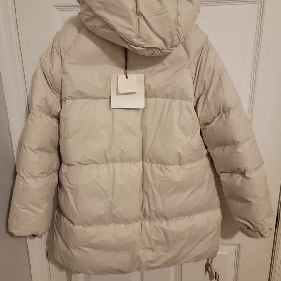 NWT Max Mara the Cube "Polar" reversible twill down jacket size 6 $1490 - Picture 3 of 6